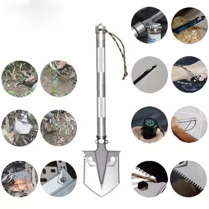 Multifunctional Garden Hoe Beach and Camping Equipment Hand Tool Folding Shovel