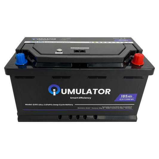 iQumulator LiFePO4 Batterie 12,8V 185Ah Ultra mit Bluetooth & Heizung – Q185Ultra