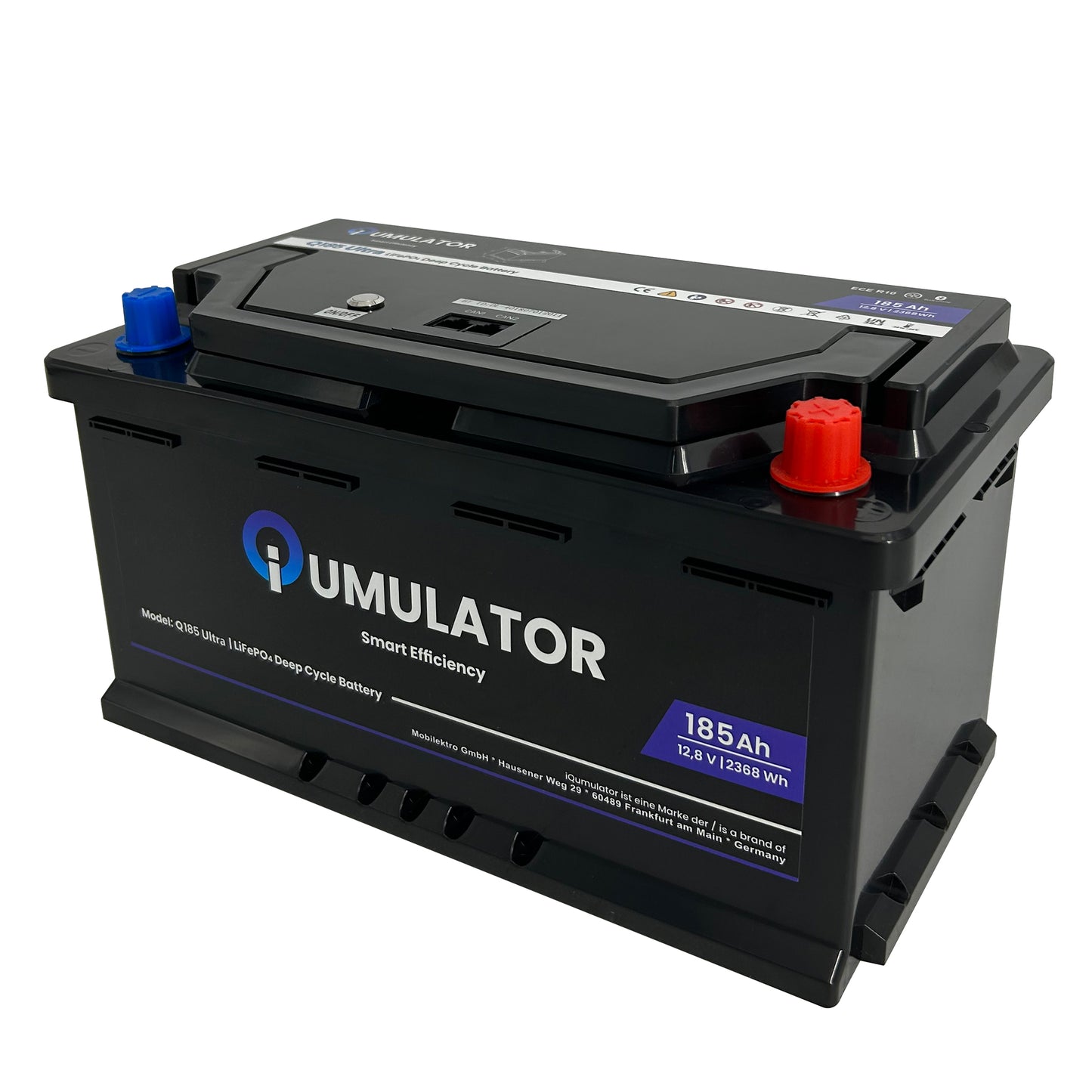 iQumulator LiFePO4 Batterie 12,8V 185Ah Ultra mit Bluetooth & Heizung – Q185Ultra